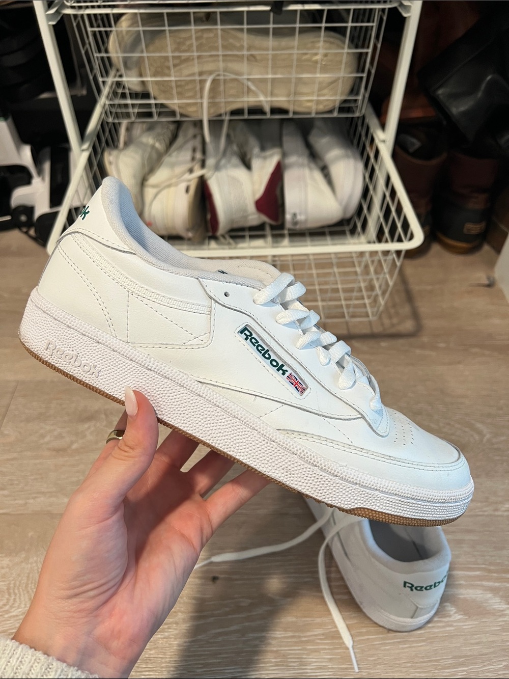 Reebok Women’s white tennis shoes